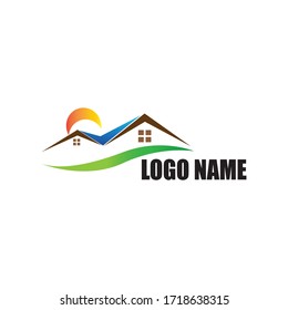 Real Estate , Property and Construction Logo design for business corporate sign . Vector Logo .