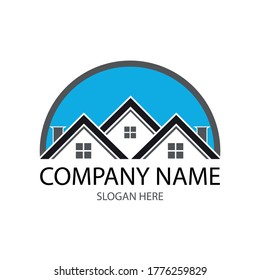 Real Estate , Property and Construction Logo design for business corporate sign . Home. house, building icon. Vector Logo