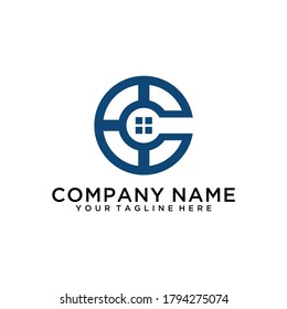 Real Estate , Property and Construction Logo design for business corporate sign . Vector Logo .
