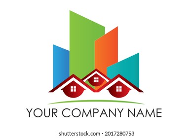 Real Estate , Property and Construction logo design icon