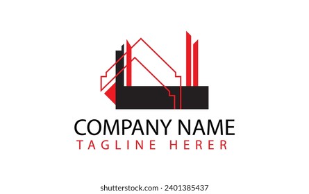 Real Estate, Property and Construction Logo Design Template. Creative Symbol for your Business