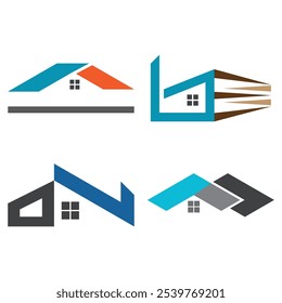Real Estate  Property and Construction Logo design for business corporate sign . Vector Logo .
