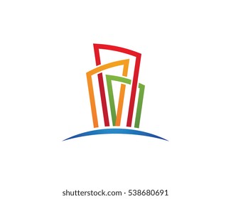 Real Estate , Property and Construction Logo design for business corporate sign . Vector Logo .