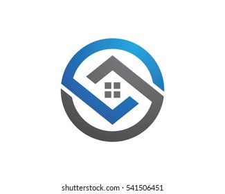 Real Estate , Property and Construction Logo design for business corporate sign . Vector Logo .