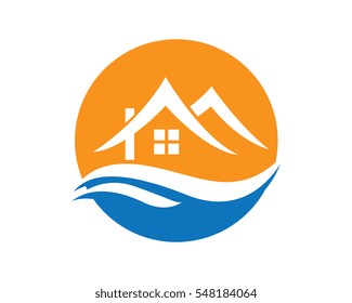 Real Estate , Property and Construction Logo design for business corporate sign . Vector Logo .
