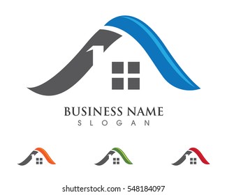 Real Estate , Property and Construction Logo design for business corporate sign . Vector Logo .
