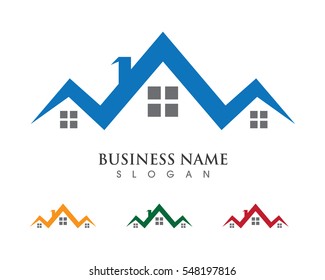Real Estate , Property and Construction Logo design for business corporate sign . Vector Logo .
