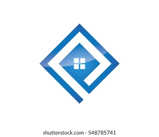 Real Estate , Property and Construction Logo design for business corporate sign . Vector Logo .