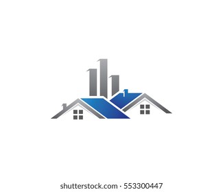 Real Estate , Property and Construction Logo design for business corporate sign . Vector Logo .