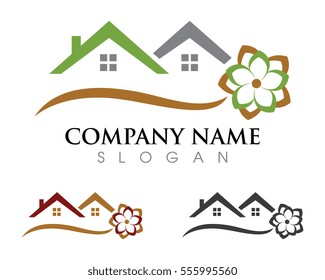 Real Estate , Property and Construction Logo design for business corporate sign . Vector Logo .