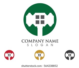 Real Estate , Property and Construction Logo design for business corporate sign . Vector Logo .
