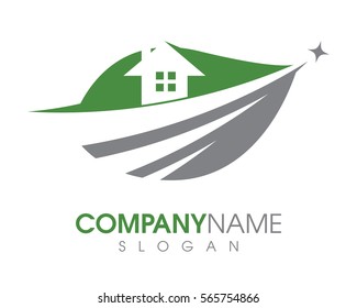 Real Estate , Property and Construction Logo design for business corporate sign . Vector Logo .