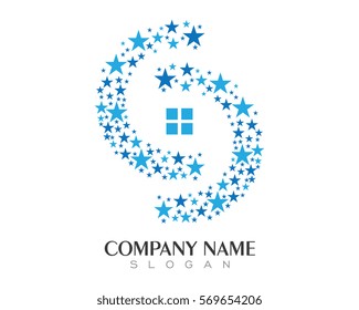 Real Estate , Property and Construction Logo design for business corporate sign . Vector Logo .