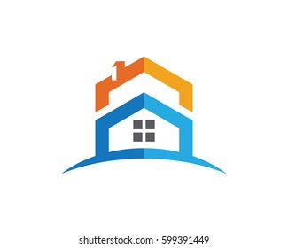 Real Estate Property Construction Logo Design Stock Vector (Royalty ...