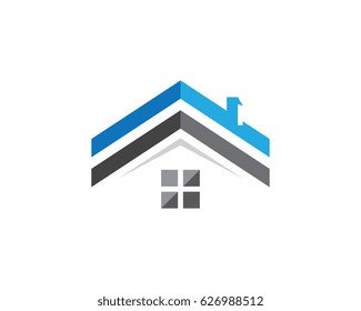 House Logo Icon Design Four Style Stock Vector (Royalty Free ...