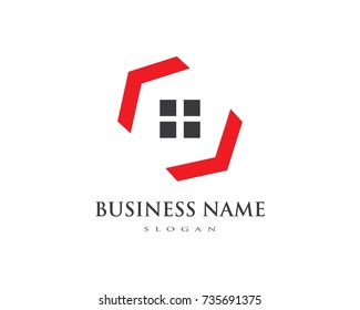 Real Estate , Property and Construction Logo design for business corporate sign . Vector Logo 