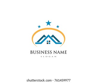 Real Estate , Property and Construction Logo design for business corporate sign . Vector Logo