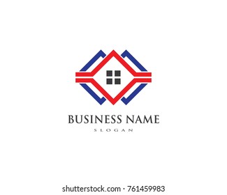 Real Estate , Property and Construction Logo design for business corporate sign . Vector Logo