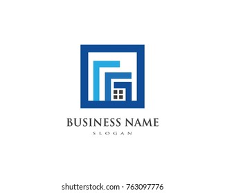 Real Estate , Property and Construction Logo design for business corporate sign . Vector Logo 