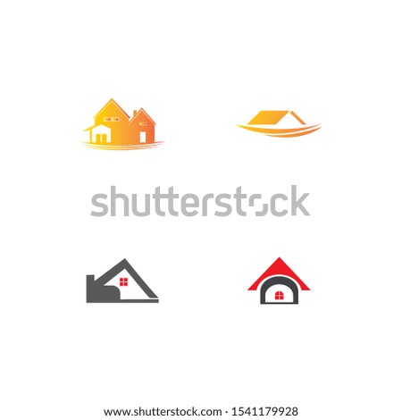 REAL ESTATE   PROPERTY  AND CONSTRUCTION LOGO DESIGN FOR BUSINESS CORPORATE SIGN . VECTOR