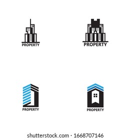 Real Estate , Property and Construction  set logo design