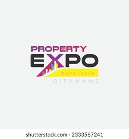 Real Estate Property Expo Logo Vector Design