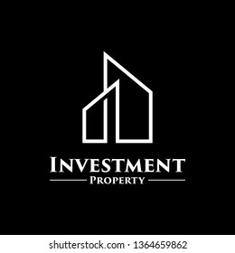 real estate property investment logo. real estate and mortgage logo template