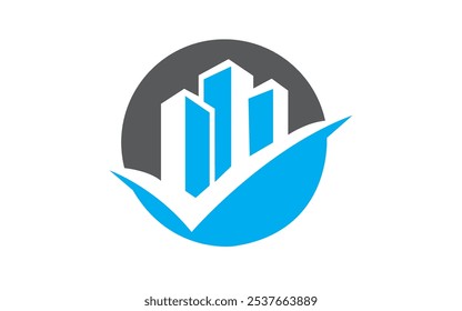 Modelo De Vetor De Símbolo De Design De Logotipo De Investimento Imobiliário E Imobiliário. Vetor Pro