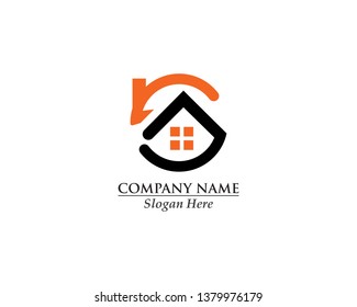 Real estate property logo for business corporate sign