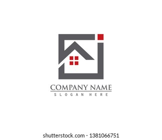 Real Estate Property Logo Concept For Business Corporate Sign