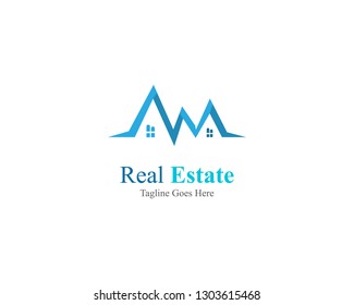 Real estate property logo design for business