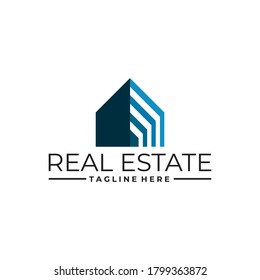 real estate and property logo vector illustration