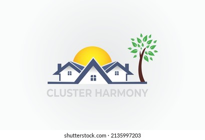 real estate property logo vector