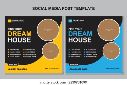 Real Estate Property Post Template for Social Media