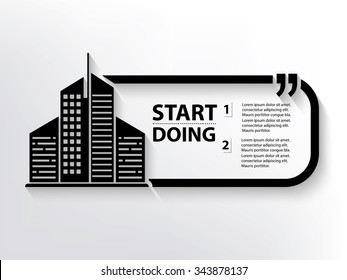Real estate Quotation Mark Speech Bubble,design
