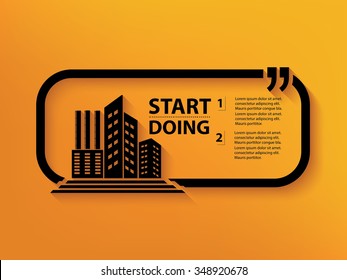 Real estate Quotation Mark Speech Bubble,design