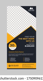 Real estate rack card template with print ready