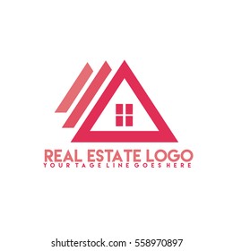 real estate red logo