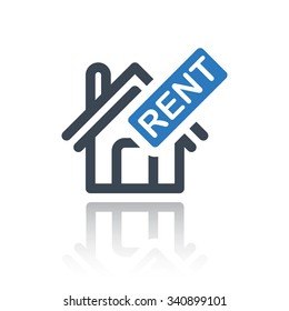 Real Estate For Rent Vector Icon