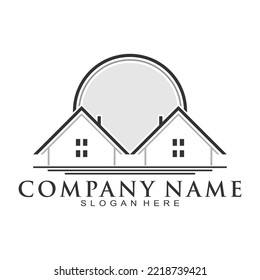 Real estate residence vector logo