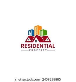 Immobilien Residential Logo Symbol Grafikdesign Vektorgrafik Bild.
