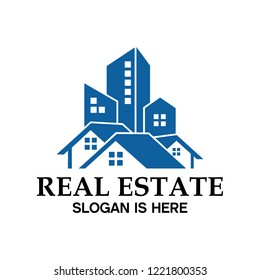 real estate and residential logos company This logo is used for residential, apartment, building  and condominium businesses