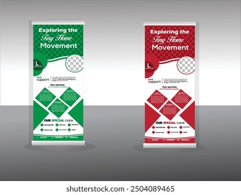 real estate Roll up design 