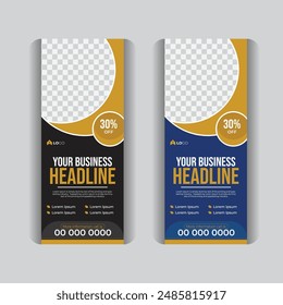 Real estate roll up and x banner templet, property sale stand banner design.