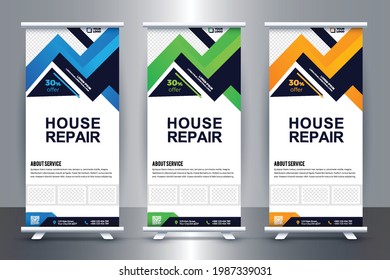 Real Estate Roll-Up Banner Design for Real  Estate Company