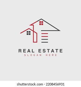 Real Estate Roof Concept Logo Vector Design