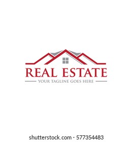 real estate roof top concept logo icon vector template