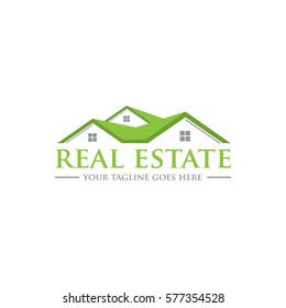 real estate roof top concept logo icon vector template