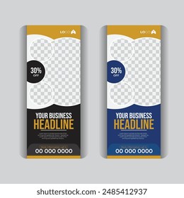 Real estate sale banner templet, property sale roll up banner design. 