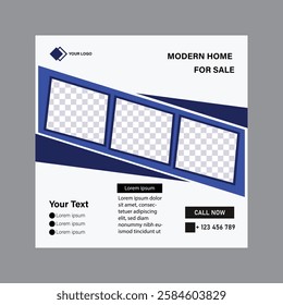 Real estate sale social media post banner template